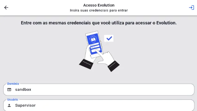 Tela do app CiSelf-Checkout, desenvolvido em Flutter